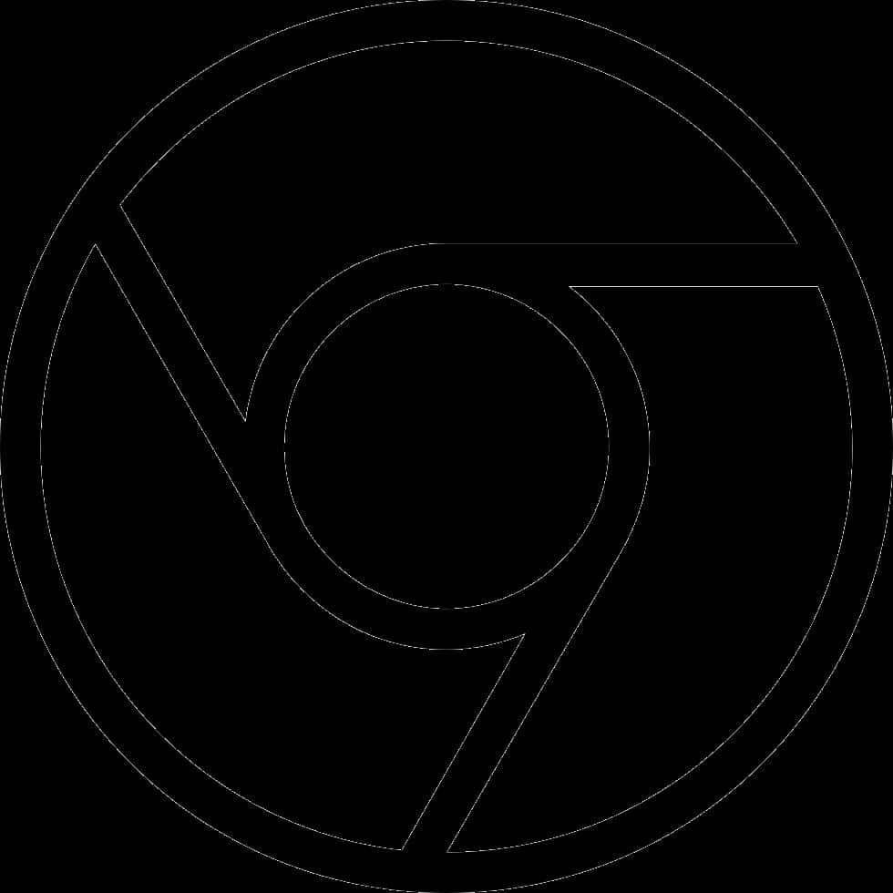Chrome Browser Logo Outline PNG