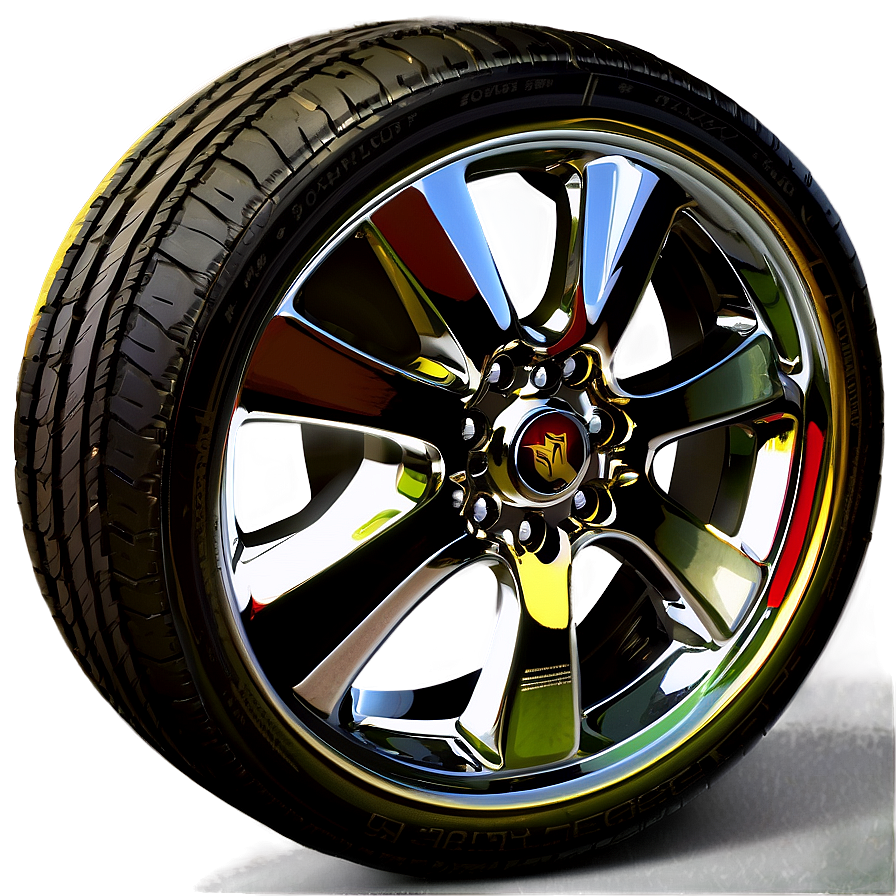 Chrome Car Wheel Png 9 PNG