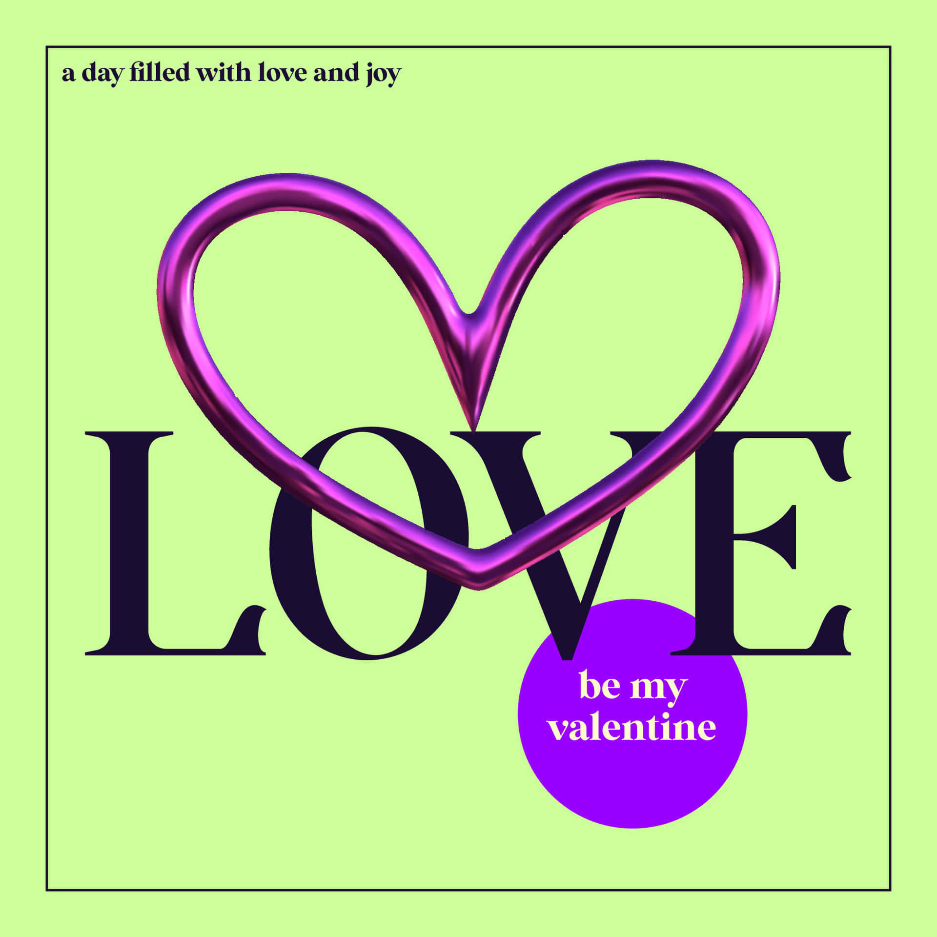 Chrome Heart Love Valentine Graphic Wallpaper