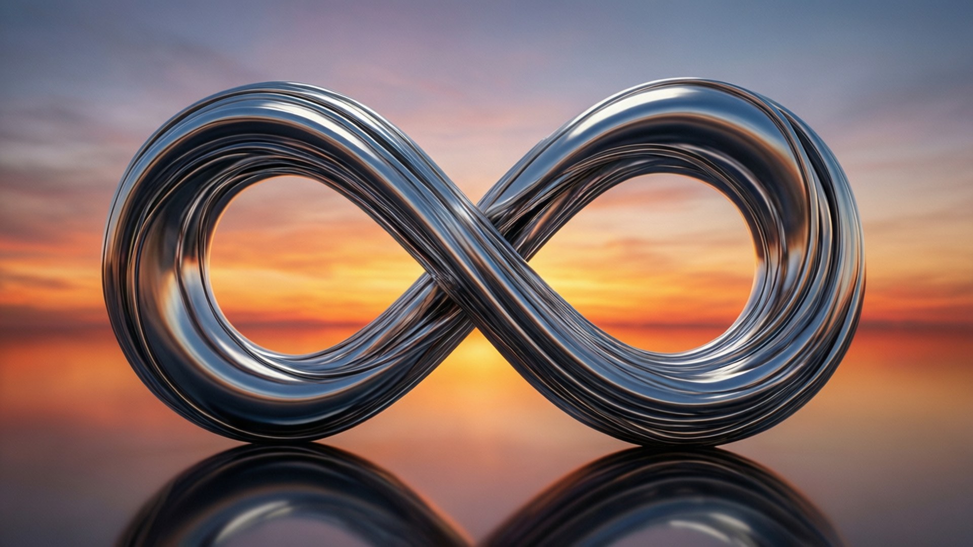 Chrome Infinity Loop Bakgrundsbilder