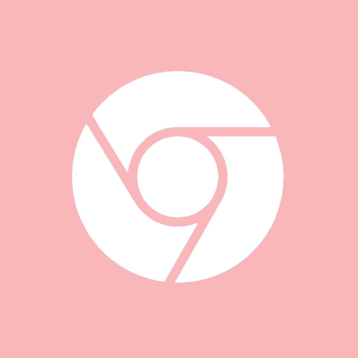 Chrome Logo Pink Background Wallpaper