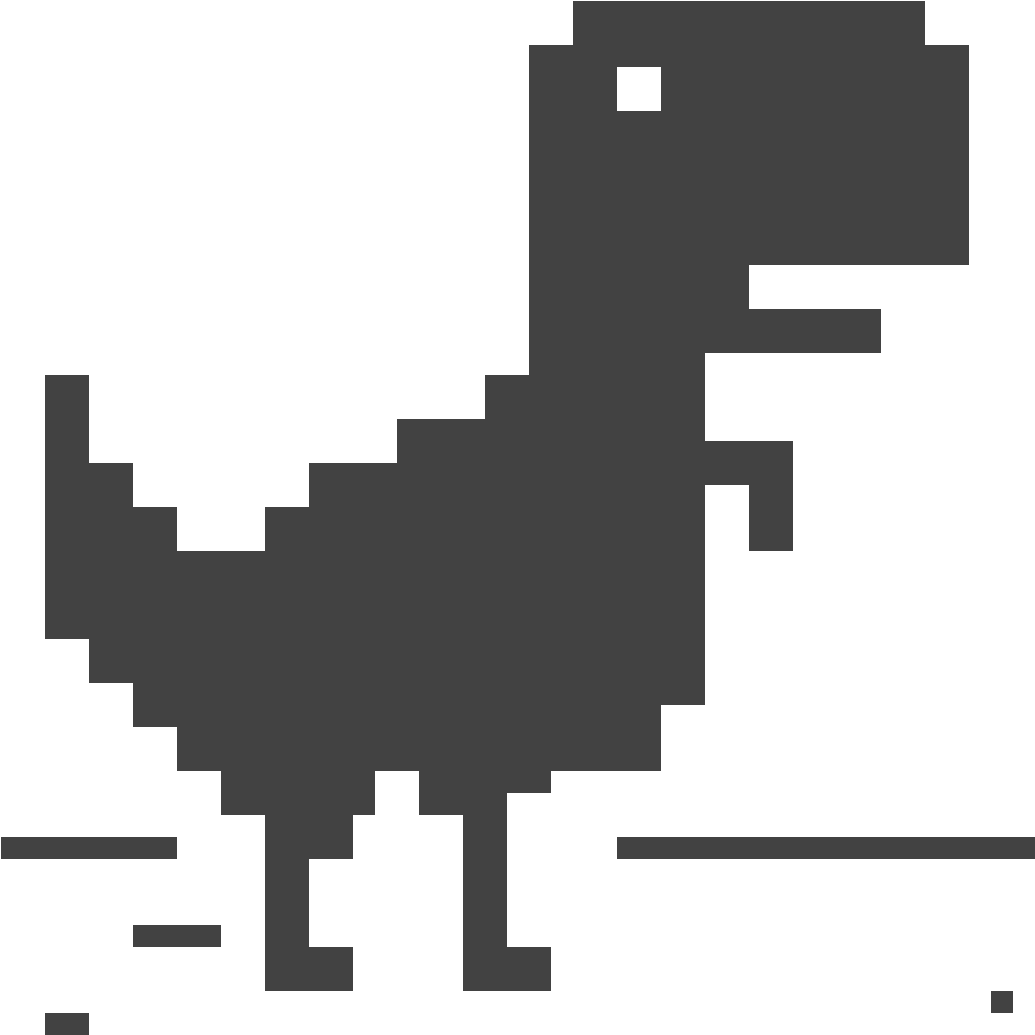 Chrome No Internet Dinosaur Game PNG