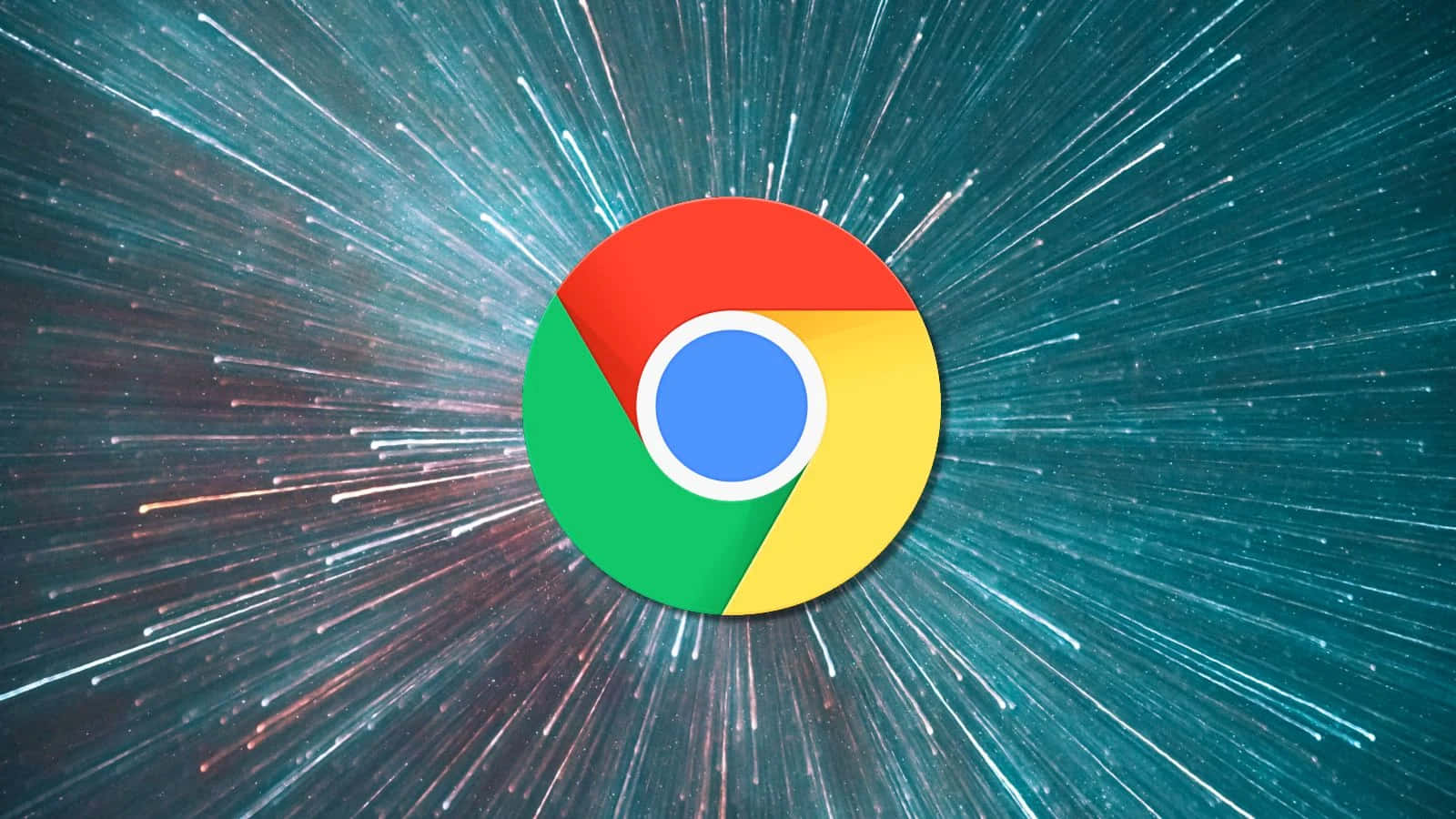 Logode Google Chrome Con Un Fondo Estrellado.