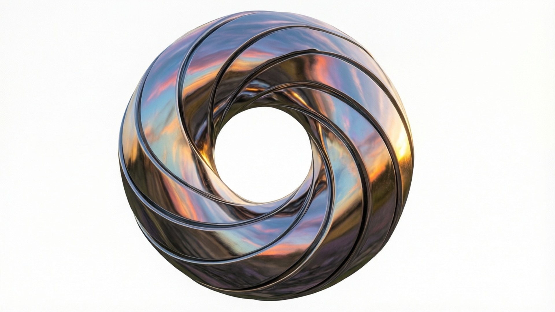 Chrome Torus Wallpaper