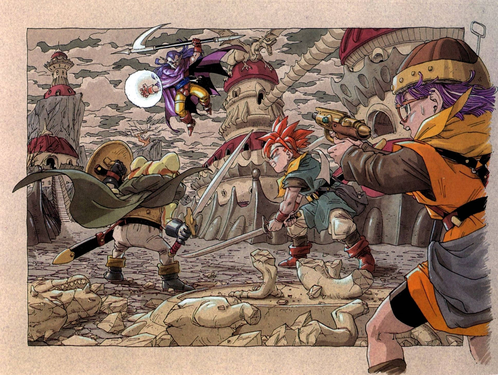 Chrono Trigger Fighting Against Magus