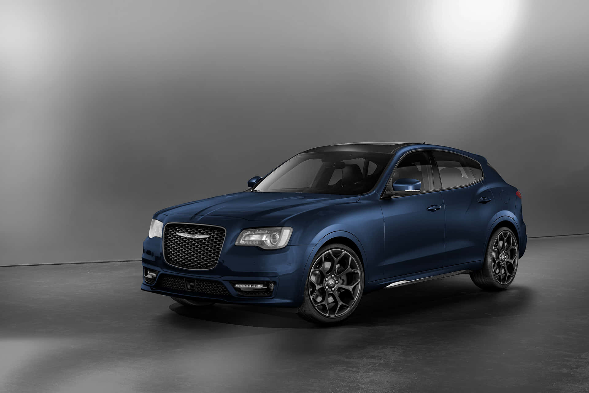 Sleek Chrysler 300 on the Road Wallpaper