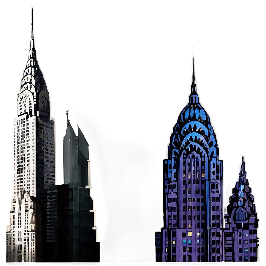 Chrysler Building Abstract Representation Png 26 PNG