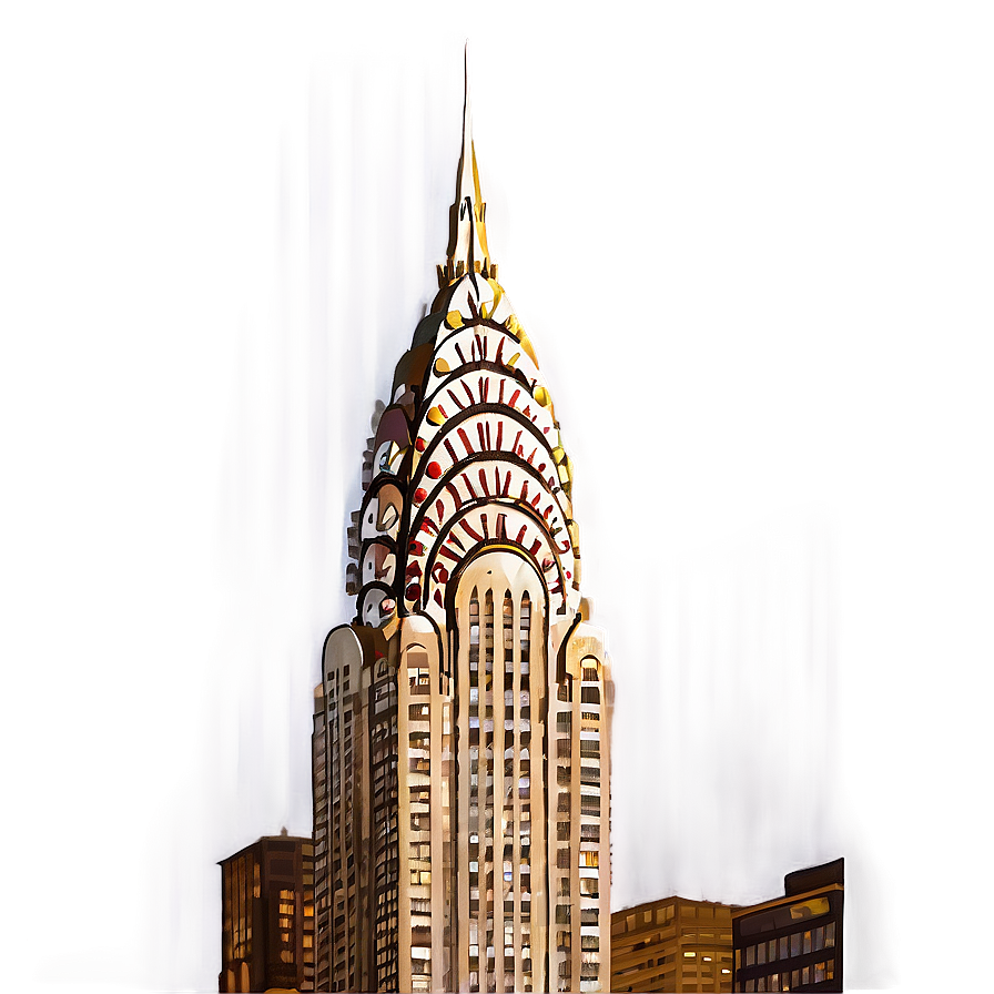 Chrysler Building In Fog Png 06252024 PNG