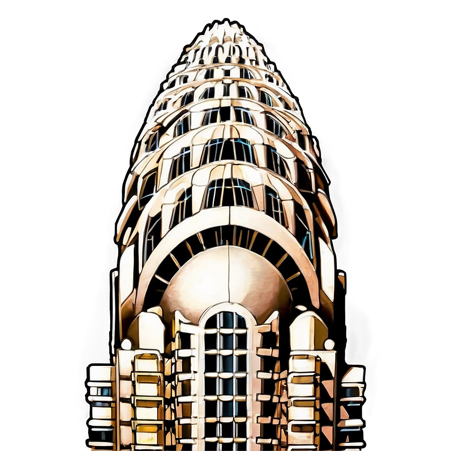Chrysler Building In Twilight Png 06252024 PNG