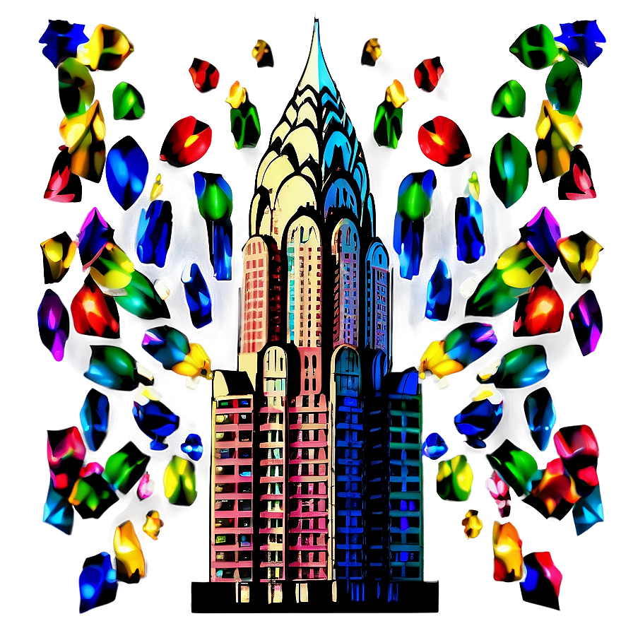 Chrysler Building Light Display Png Enj8 PNG