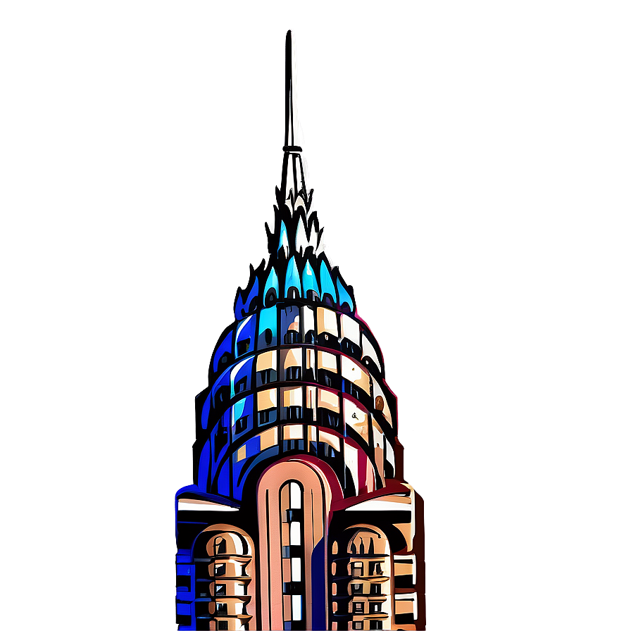 Chrysler Building Night Lights Png 06252024 PNG