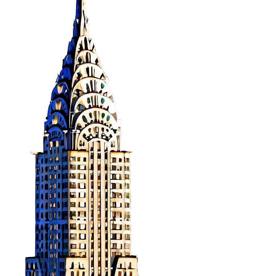 Chrysler Building Sunlit Glow Png 06252024 PNG