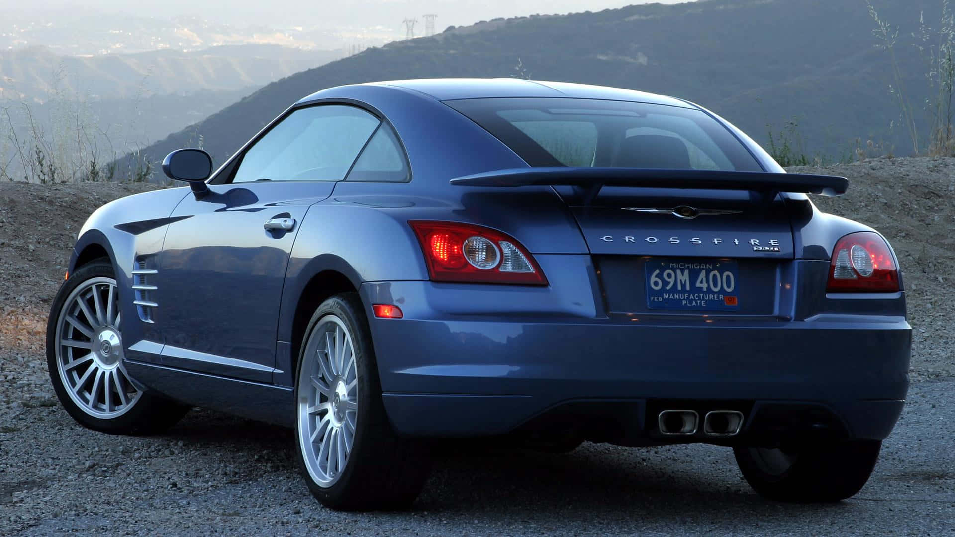 Stunning Chrysler Crossfire in action Wallpaper