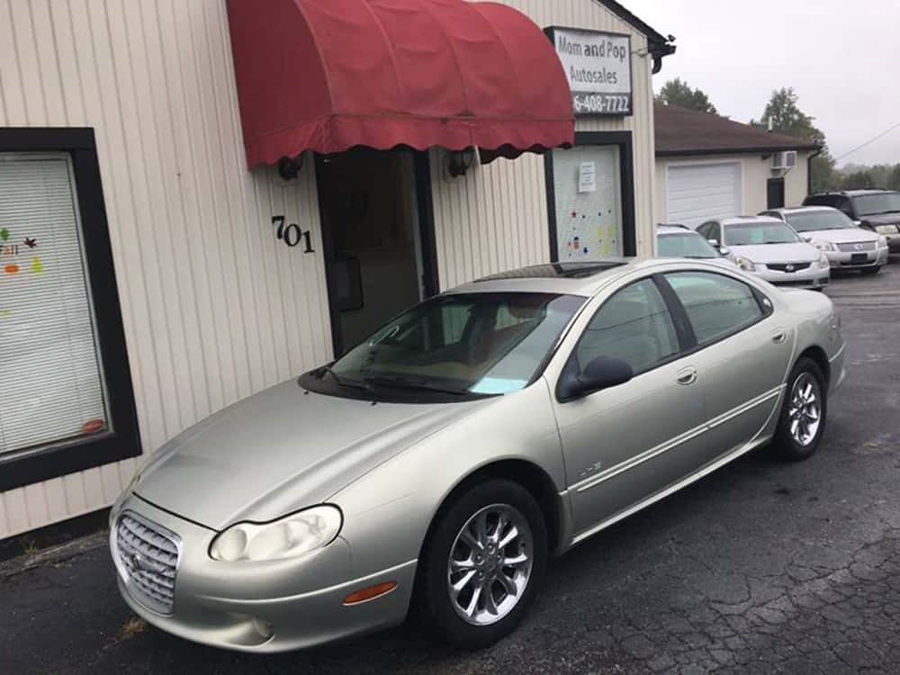 Chrysler Lhs Luxe Sedan In Actie Achtergrond