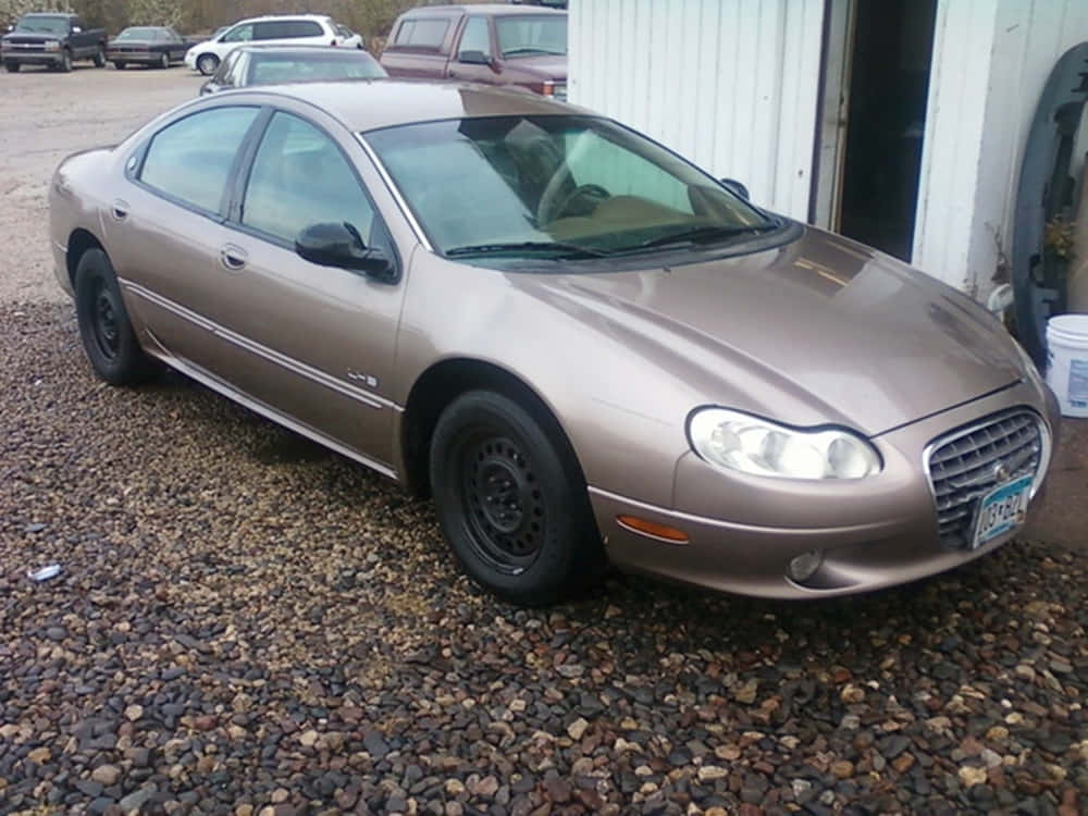 Sleek and stylish silver Chrysler LHS sedan Wallpaper