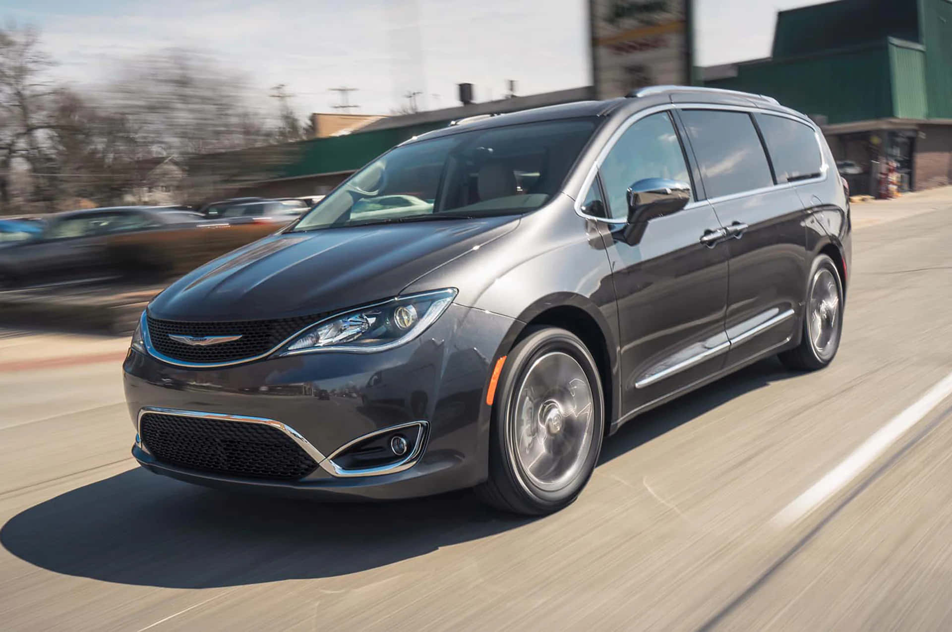Stunning Chrysler Pacifica on the Road Wallpaper