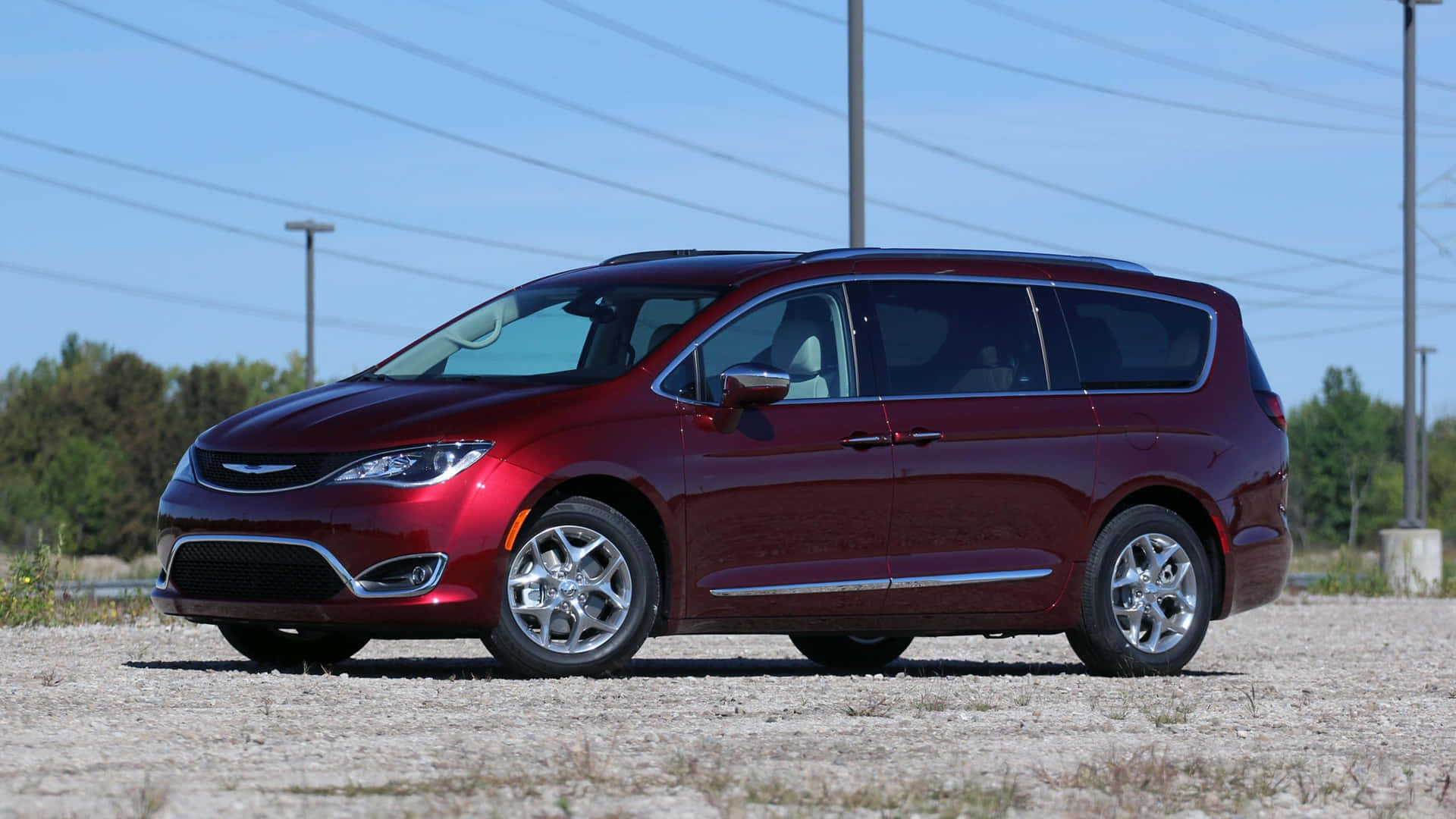 Sleek and Stylish Chrysler Pacifica on the Road Wallpaper