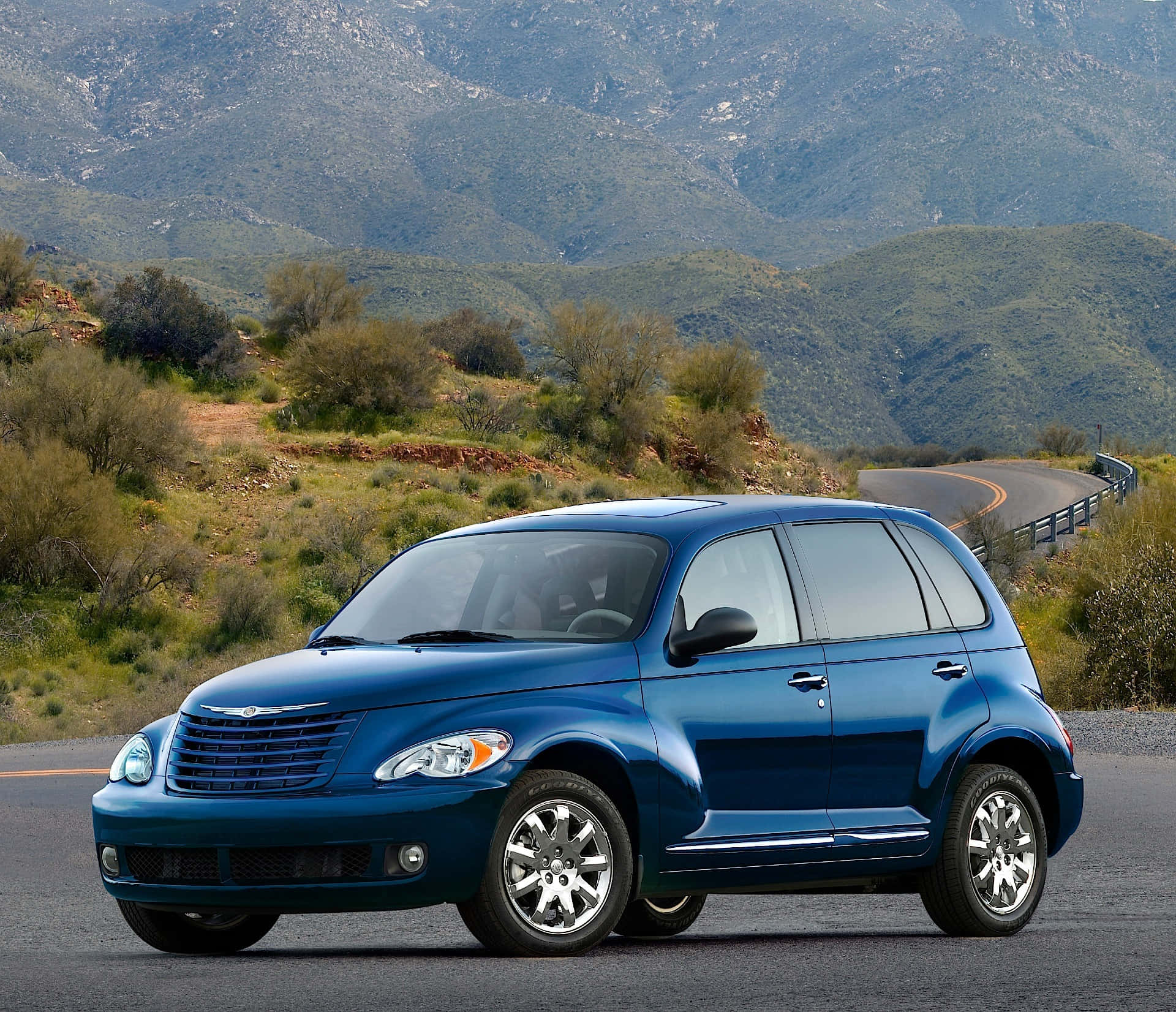 Chrysler PT Cruiser Parked in Picturesque Location Wallpaper
