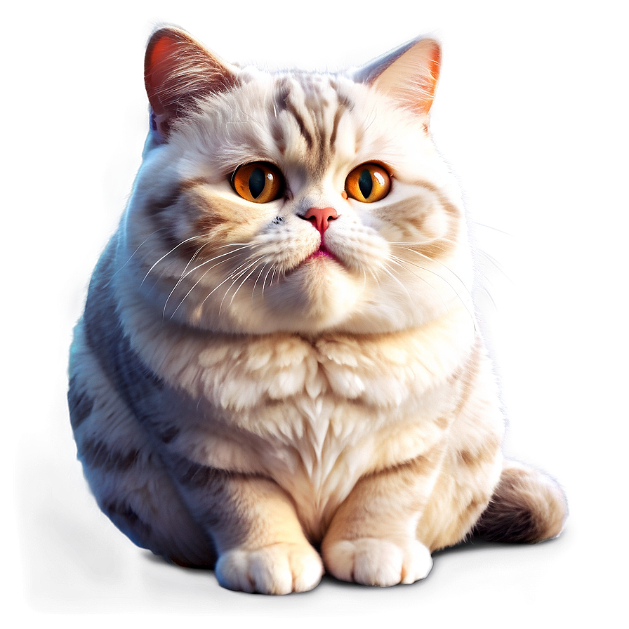 Chubby Cat Cartoon Png A PNG