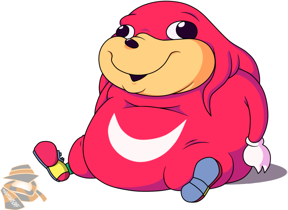 Chubby Ugandan Knuckles Meme PNG