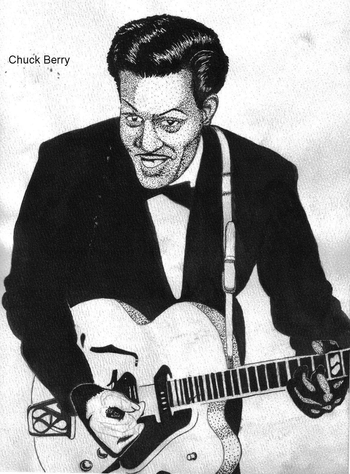 Chuck Berry Big Smile Background