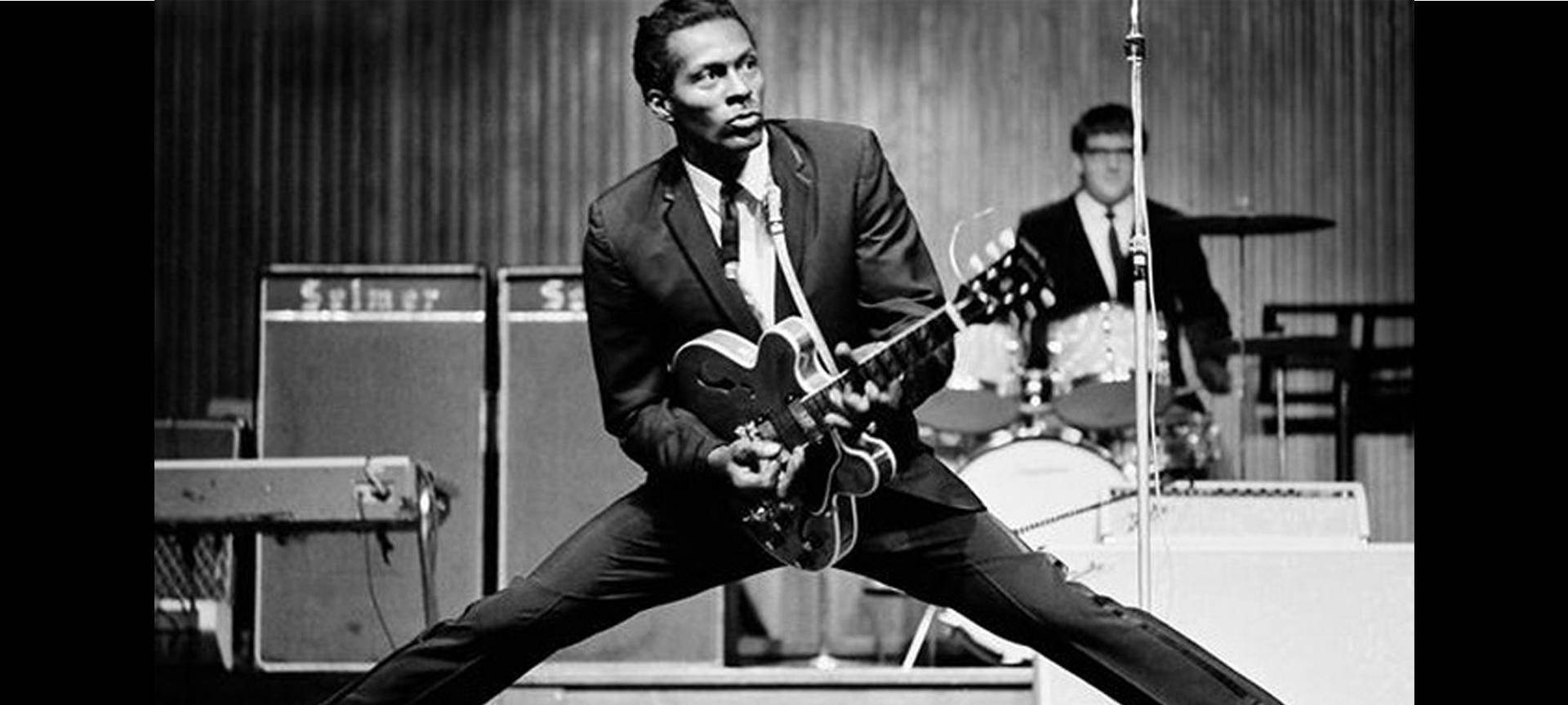 Chuck Berry On The Stage Wallpaper