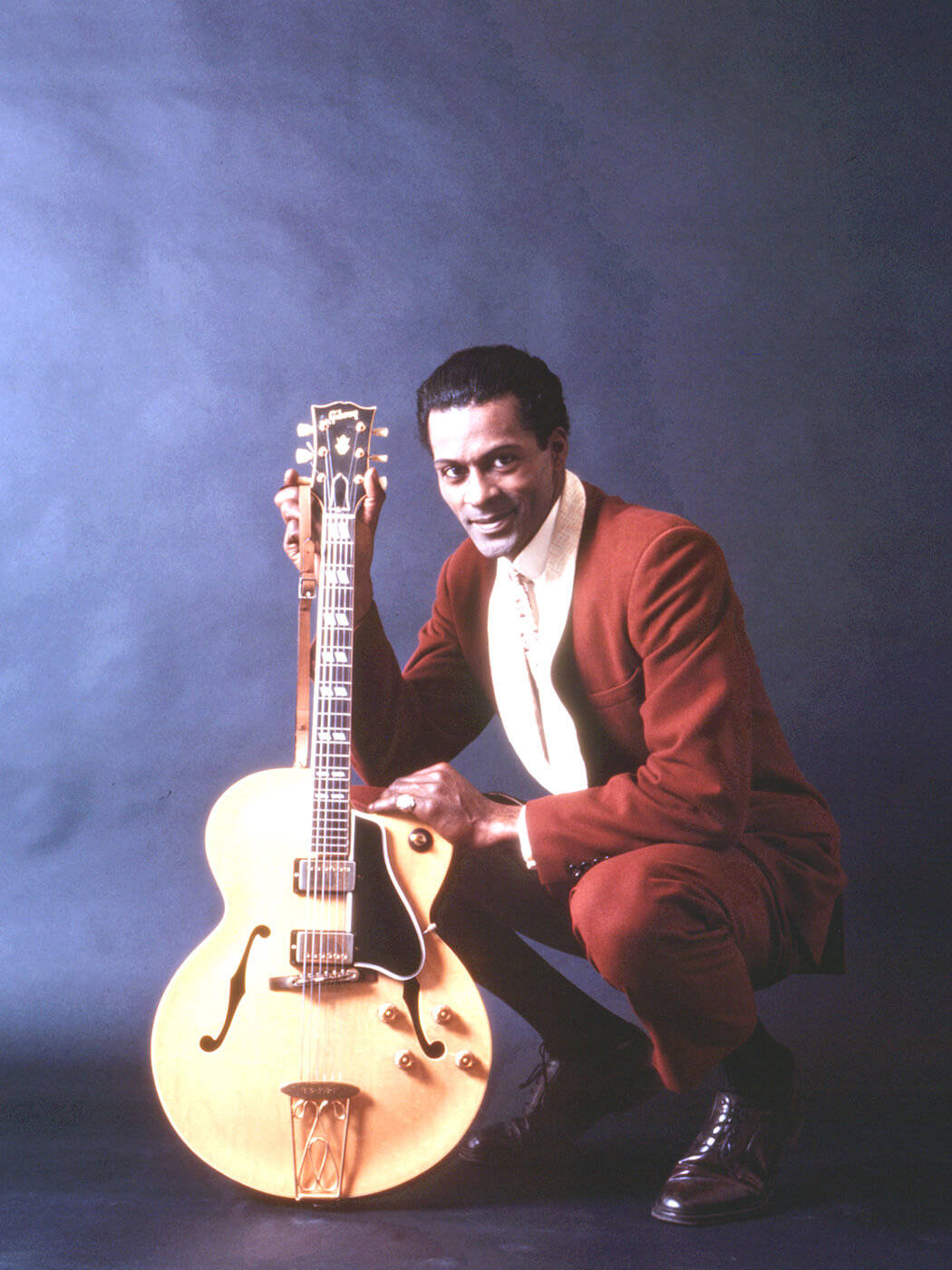 Chuck Berry Red Suit Background