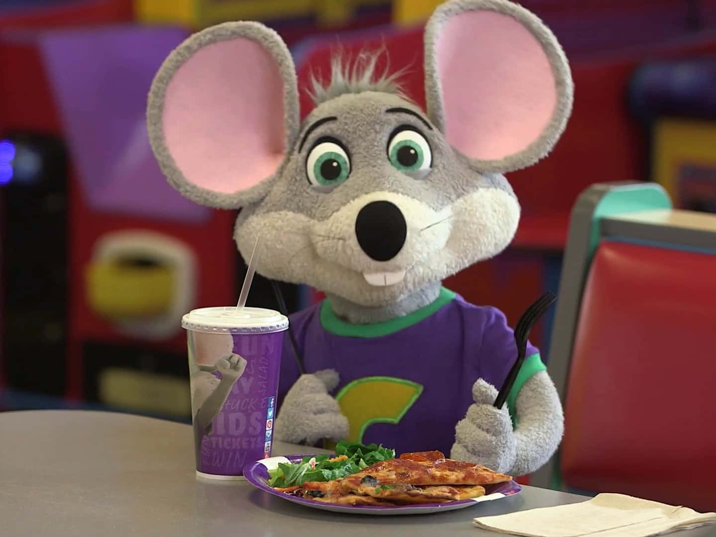 Let loose and have fun at Chuck E Cheese!