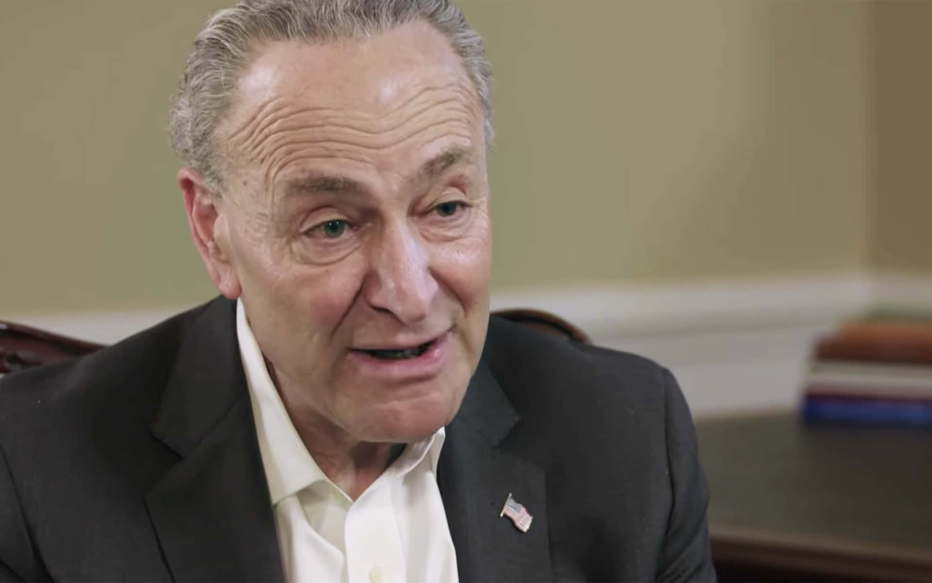 Chuck Schumer Parlant De Manière Candide Fond d'écran