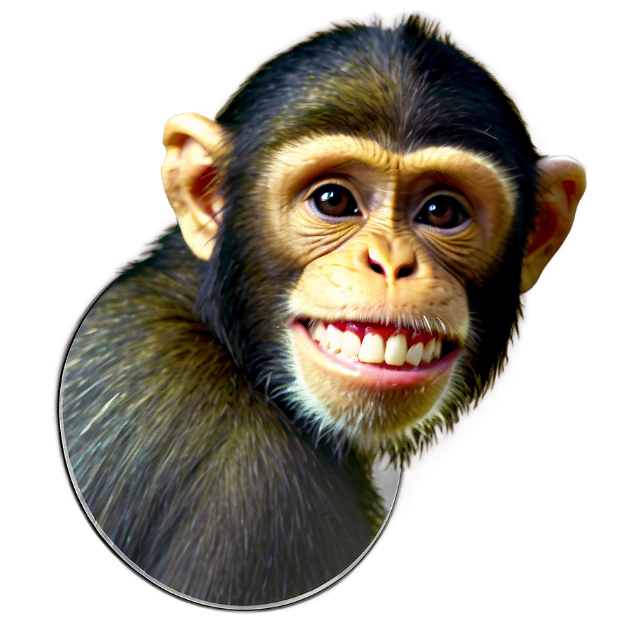 Download Chuckling Monkey Png Cob | Wallpapers.com