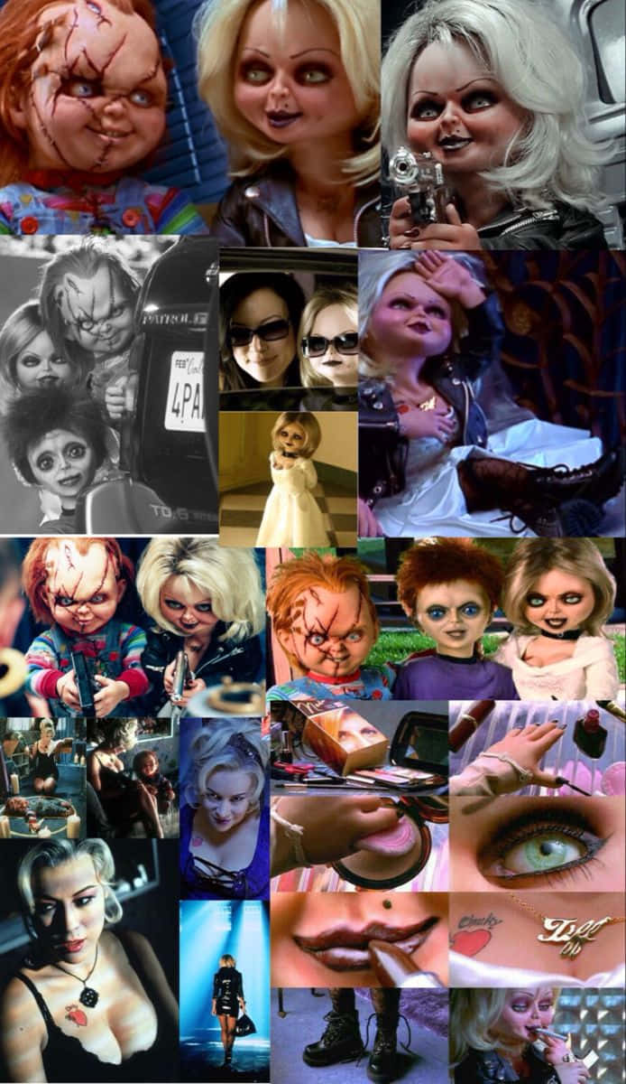 Losnovios Diabólicos: Chucky Y Tiffany Fondo de pantalla