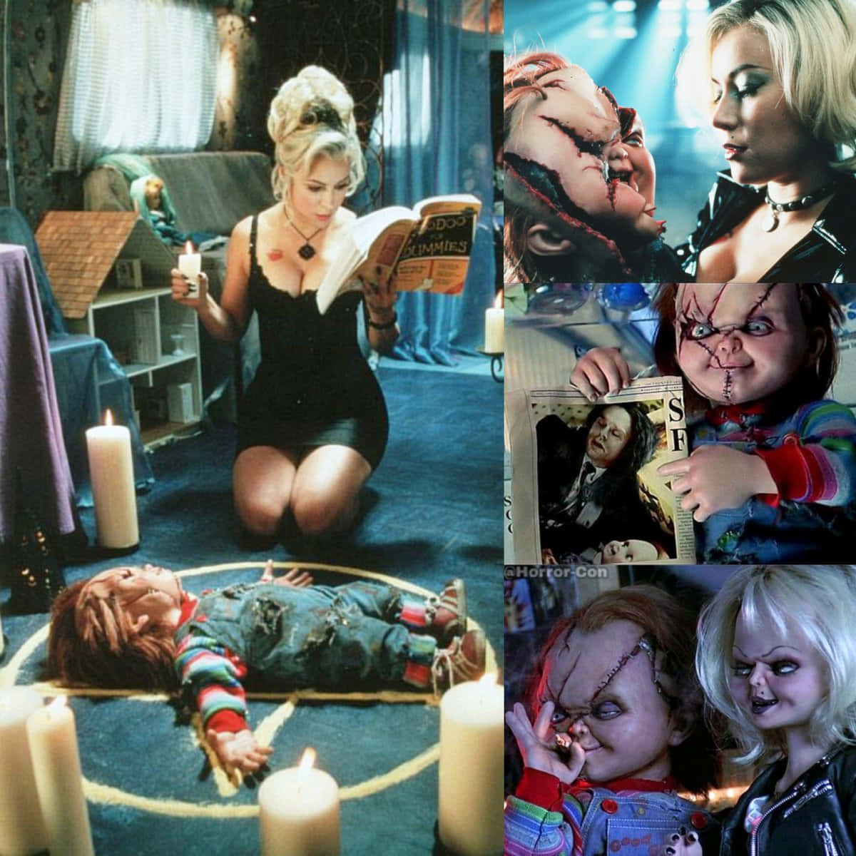 Iconedell'horror Chucky E Tiffany Sfondo