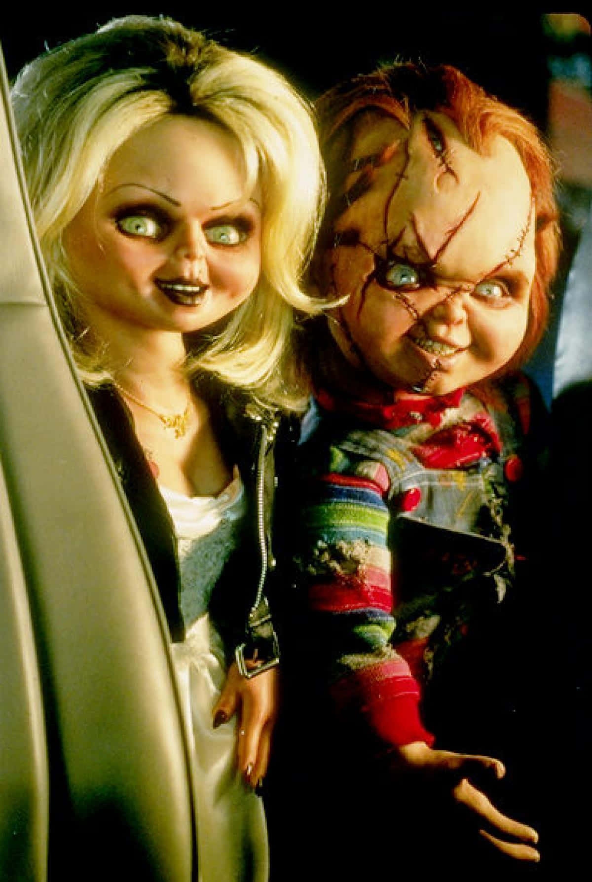 Chucky And Tiffany Killer Doll Couple Wallpaper