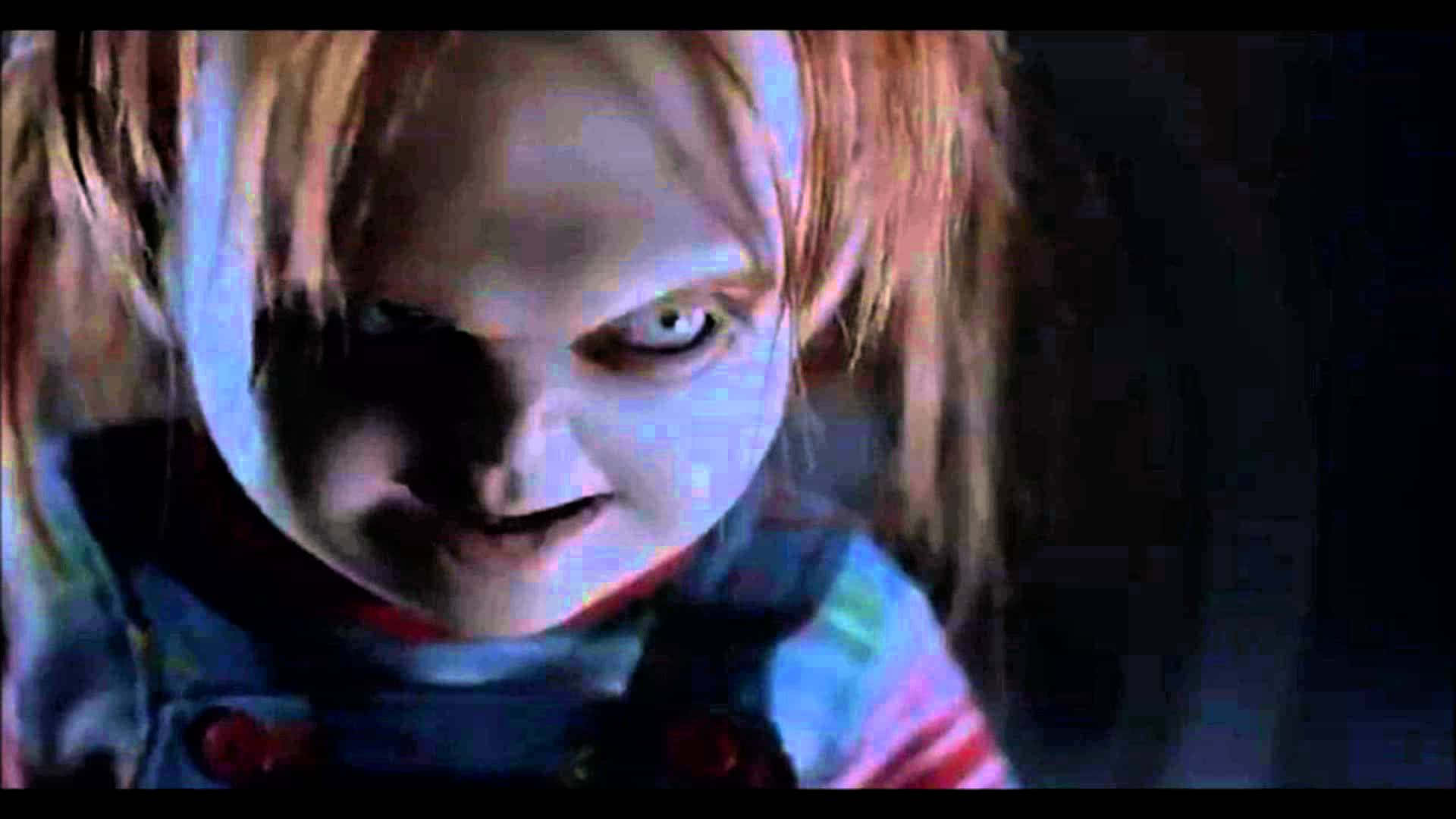 The Iconic Chucky Doll in Vivid Detail Wallpaper