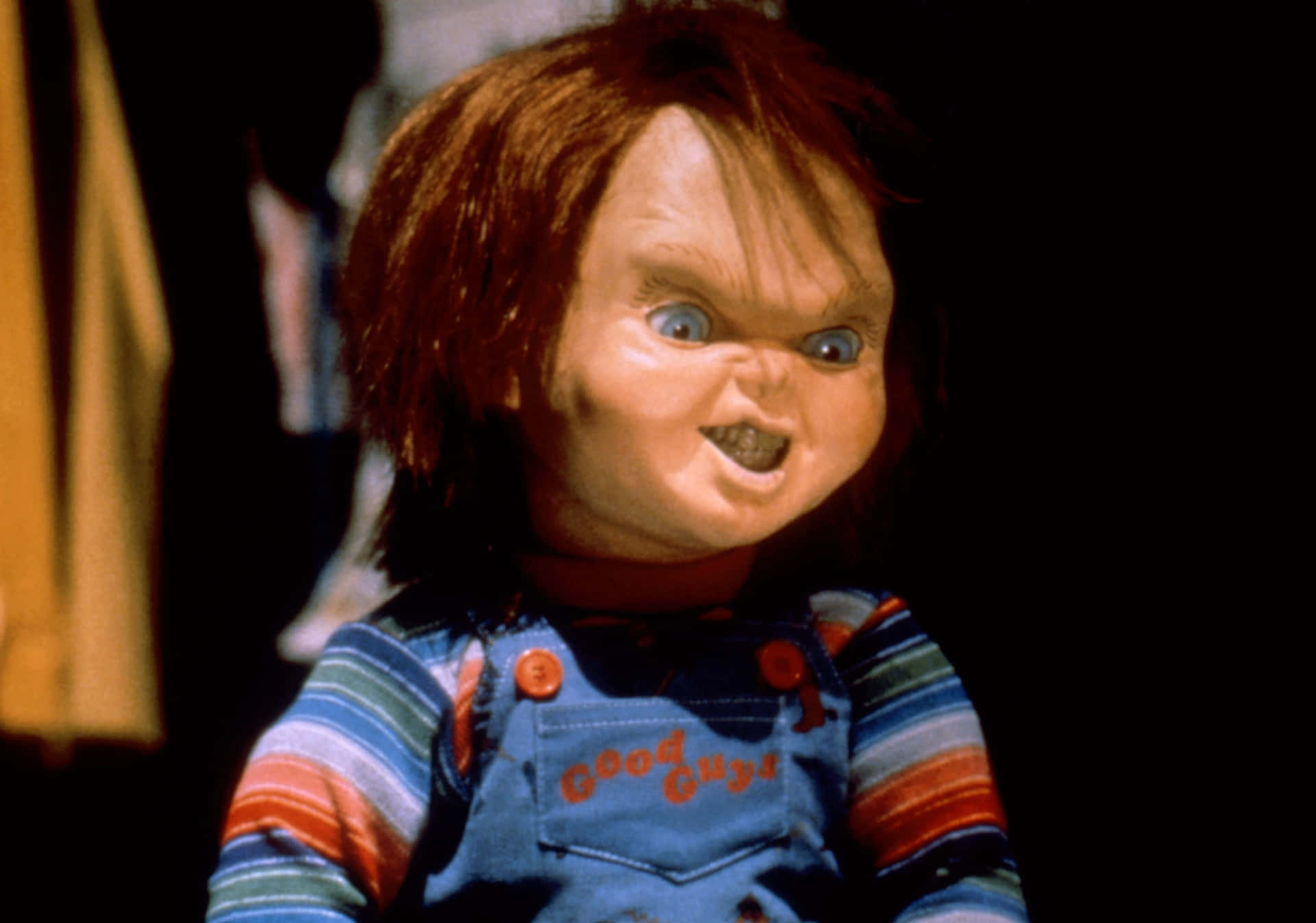 Chucky Doll Scrunching Up His Face Wallpaper