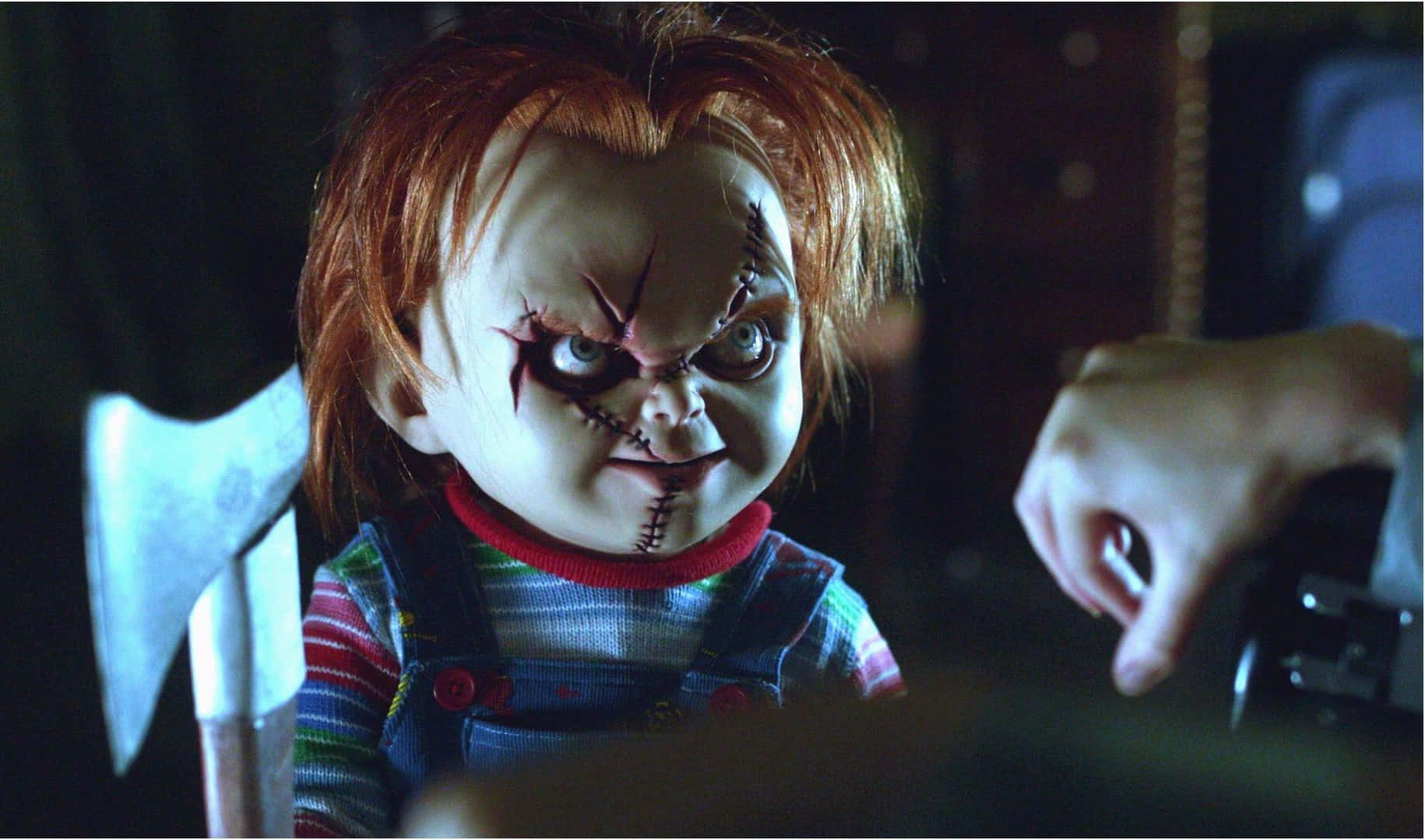 Mød den verdensberømte horrorsymboler Chucky. Wallpaper