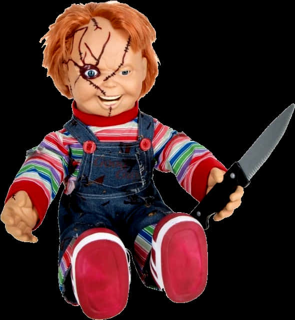 Chucky Doll With Knife PNG