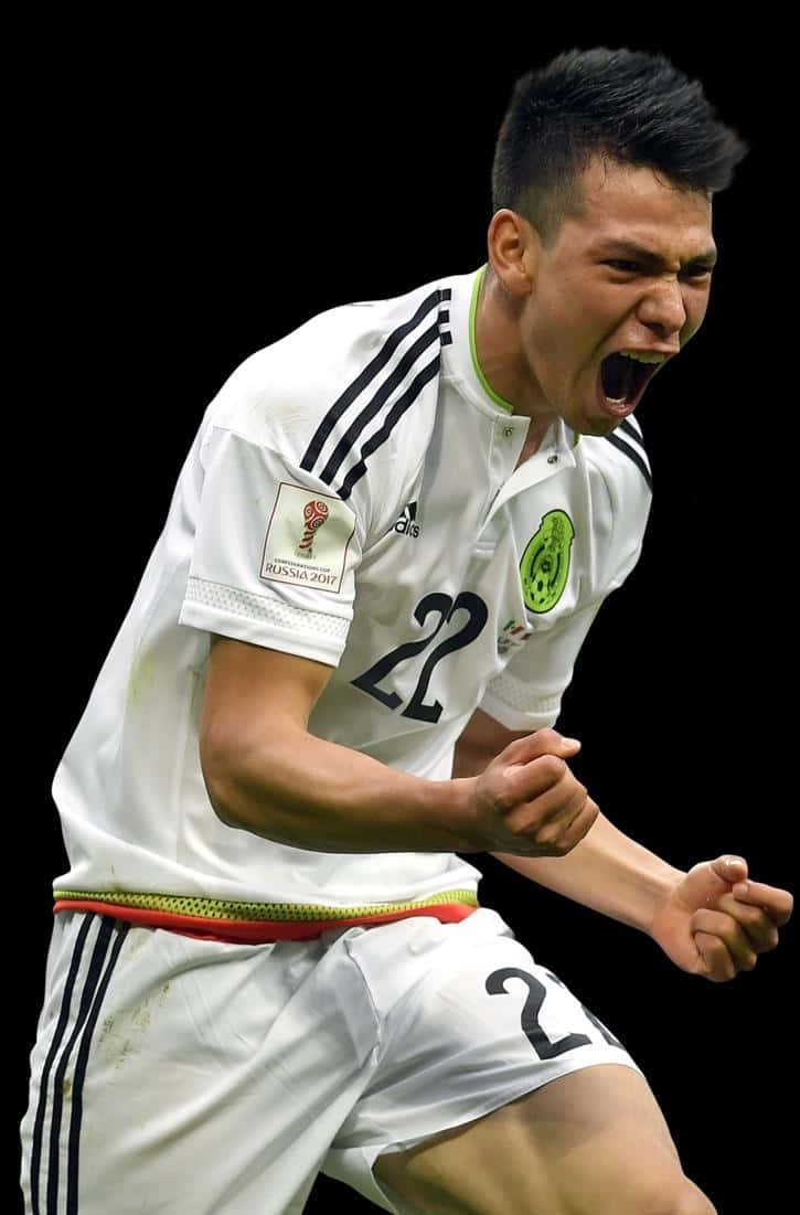 A Soccer Player Celebrating His Goal Wallpaper