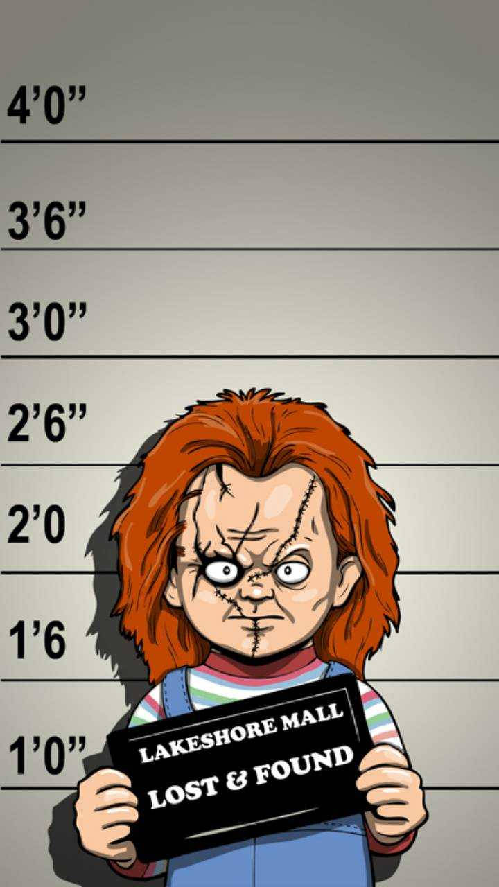 Chucky Mug Shot Digital Art Background