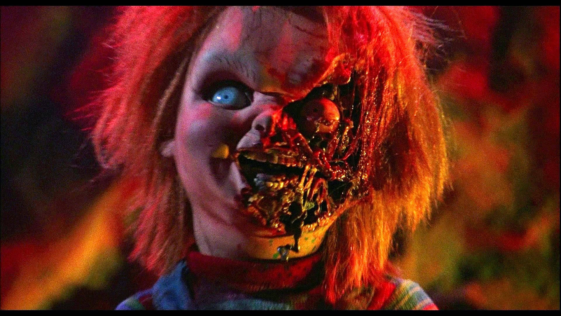 Chucky With Burned Face Background