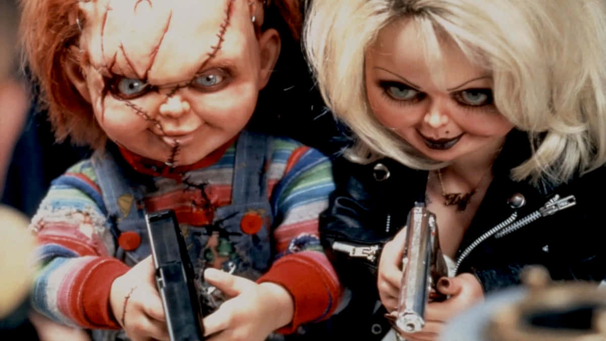 Chucky Et Tiffany Armés Et Dangereux Fond d'écran