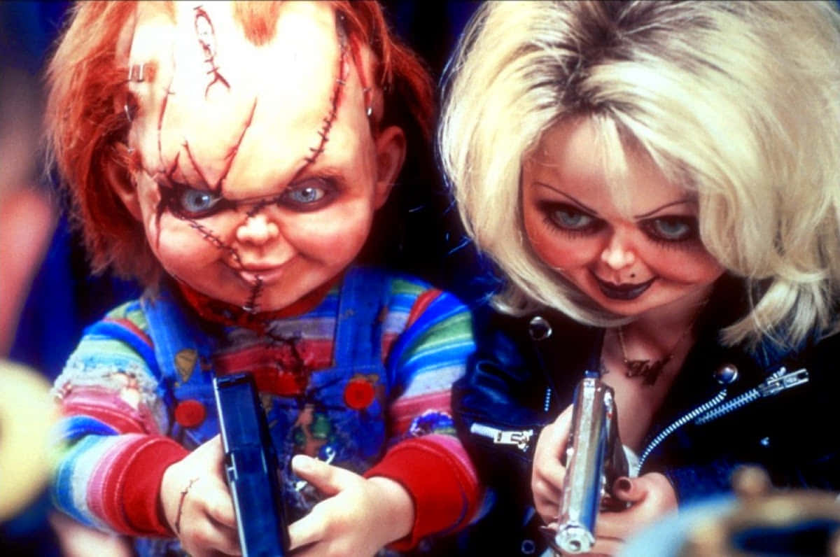 Chucky Et Tiffany Armés Et Dangereux Fond d'écran