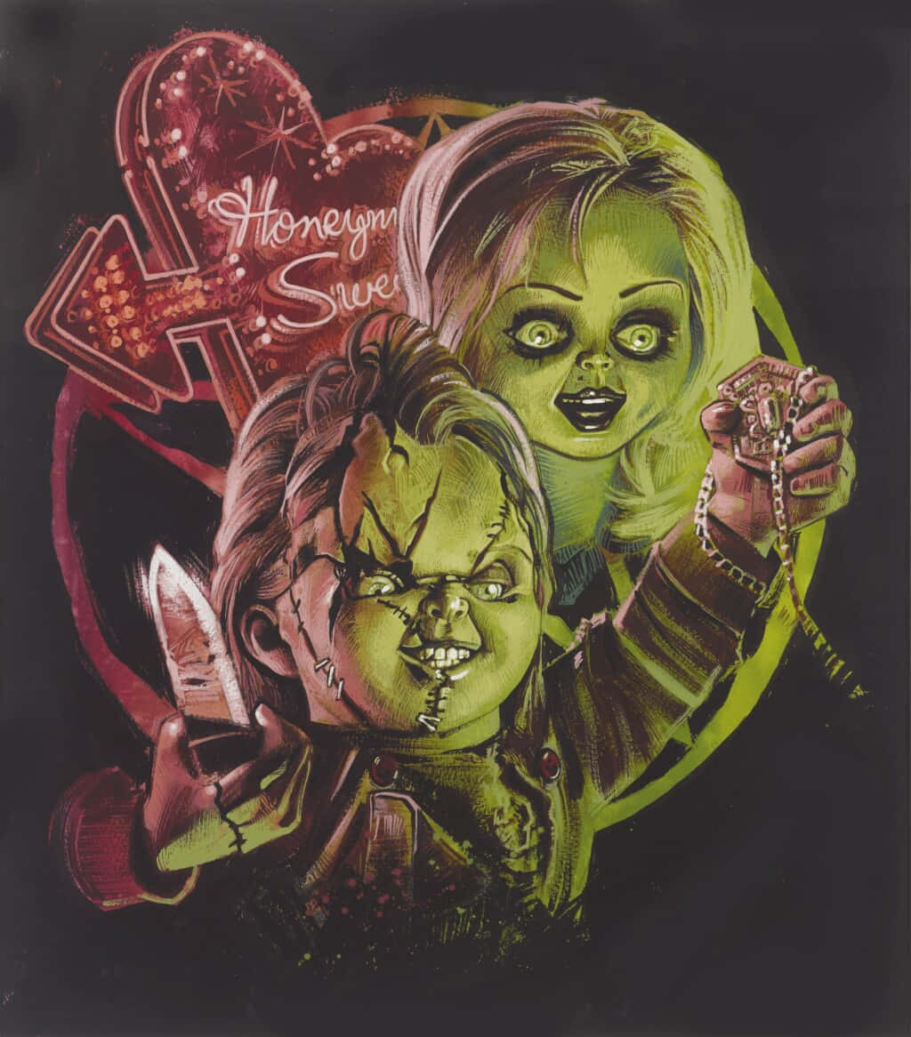 Art De La Lune De Miel De Chucky Et Tiffany Fond d'écran