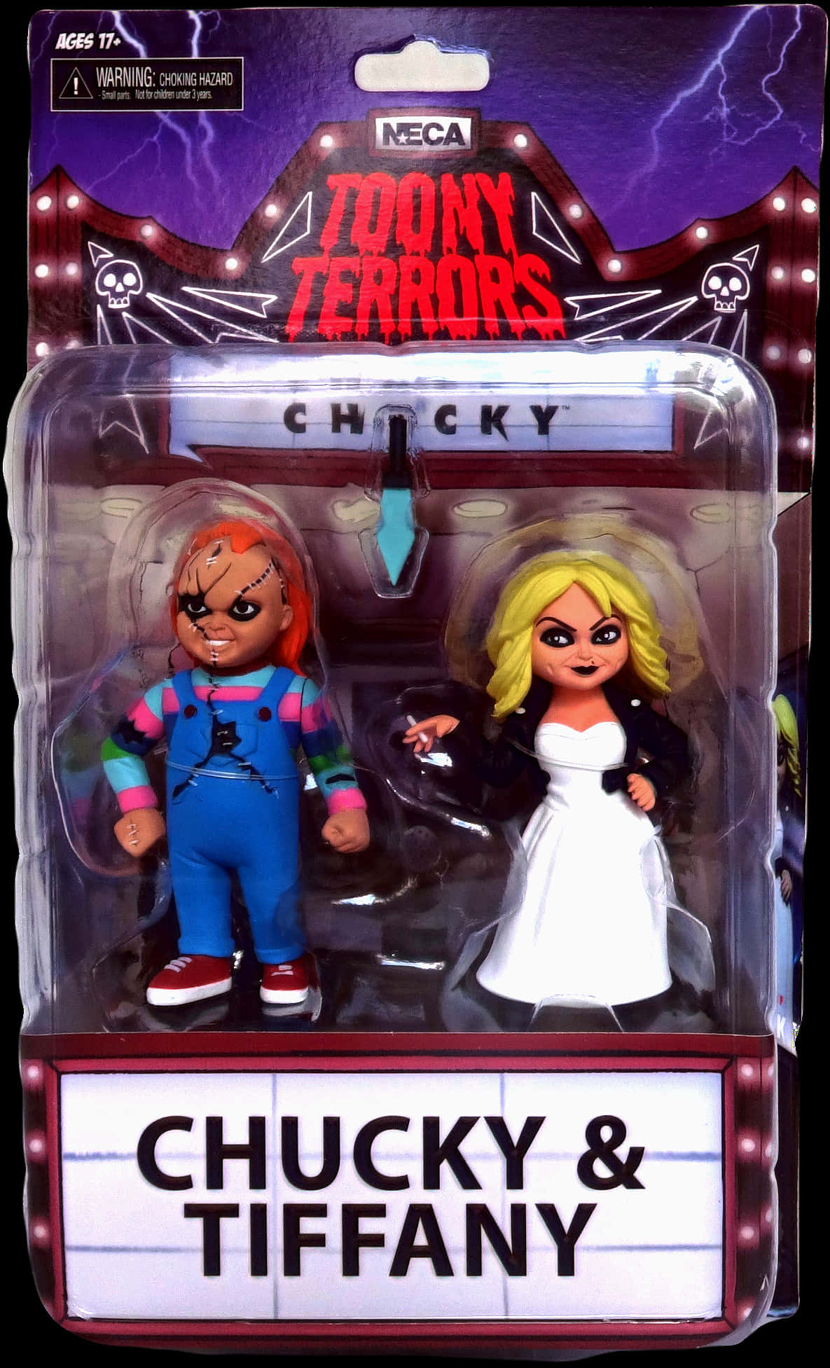 Download Chuckyand Tiffany Toony Terrors Packaged Figures | Wallpapers.com