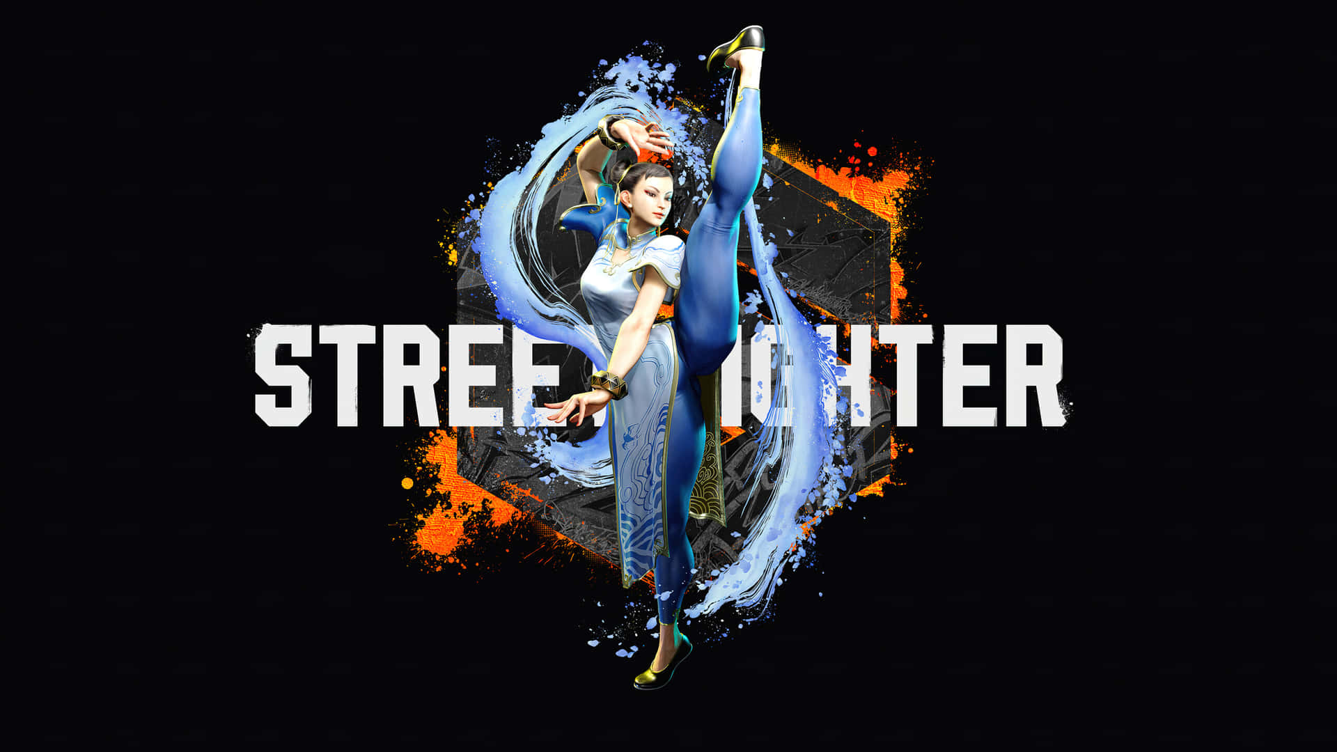 Chun Li Street Fighter Dynamic Pose Wallpaper