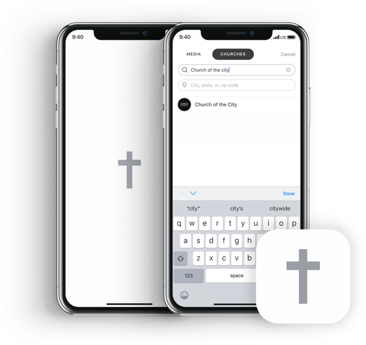 Church App Search Functionality PNG