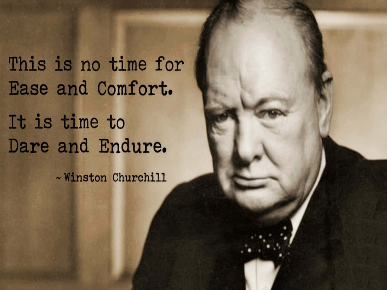 Churchill Inspirational Quote Wallpaper
