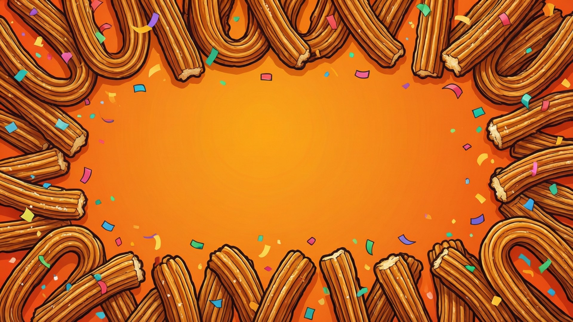Churro kantmönster Bakgrundsbilder