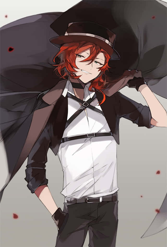 Chuuya Nakahara Displaying His Powers In A High-resolution Anime Artwork Wallpaper