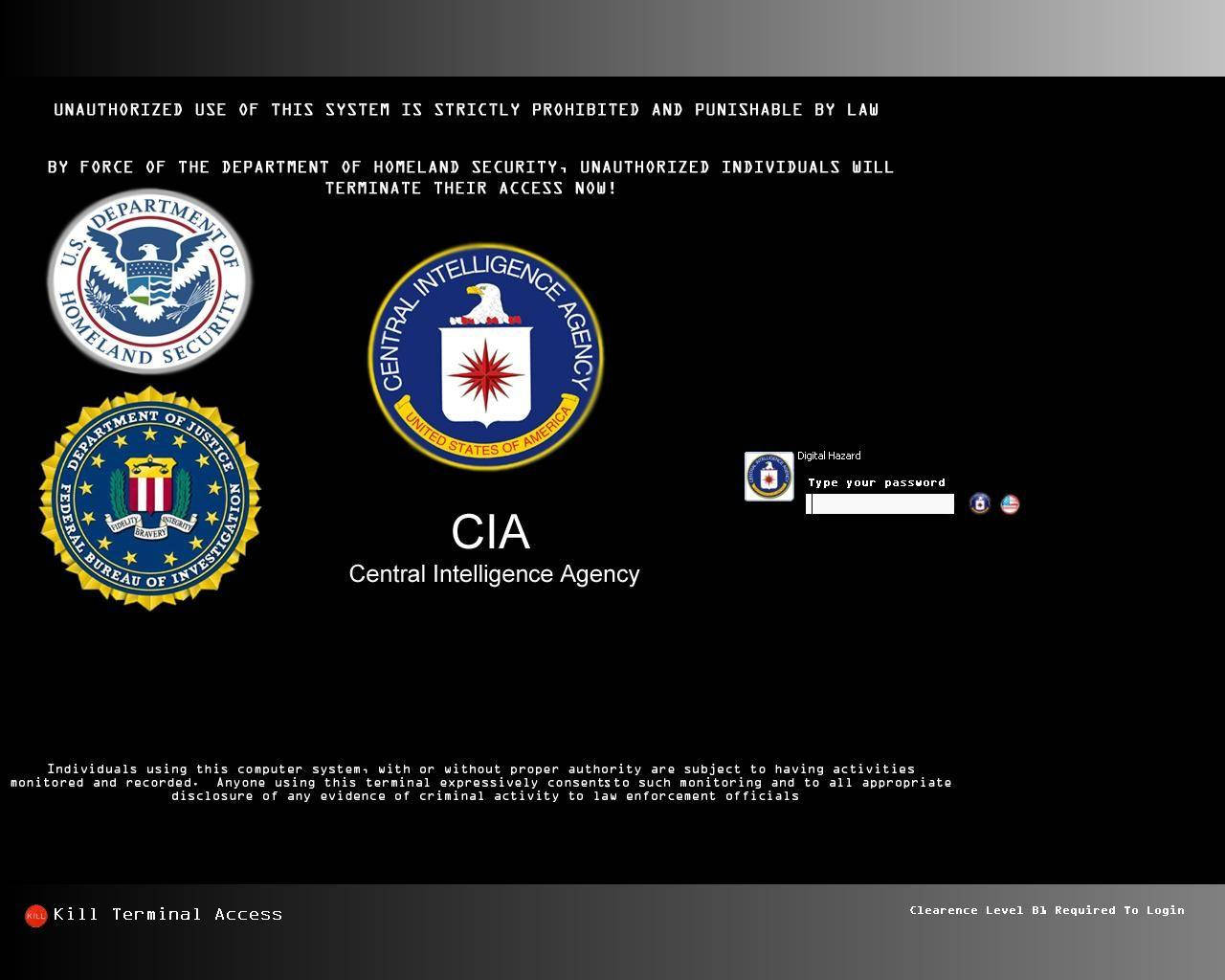 Logode La Cia Y El Departamento De Seguridad Interior Fondo de pantalla